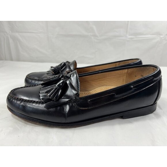 Cole Haan Men's Pinch Tassel Loafer Size 11.5 D Slip On Dress Shoe Black Leather - Picture 10 of 12